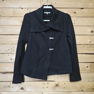 People Like Frank Jacket Small Women's Black Dystopian Steampunk Y2K Vintage